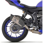71231PTZ Arrow Exhaust Competition Full Exhaust, Titanium with Stainless for Yamaha YZF-R7 21-25