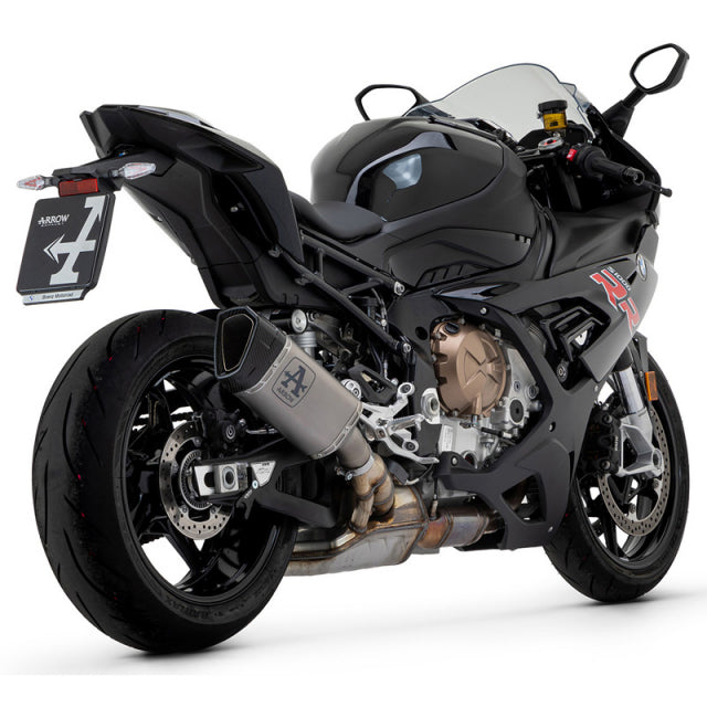 71006PTN Arrow RACING Pista Slip-on Exhaust, Titanium Dark for BMW M/S1000RR 20-25