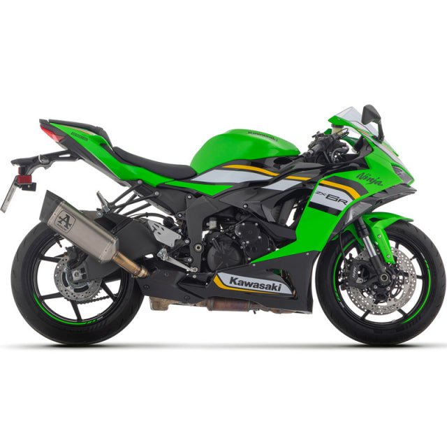 71509PTN Arrow Slip-on Exhaust Titanium Dark for ZX-6R 636 2024-25 Pista WITH WELDED LINK-PIPE