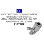 71673KZ Arrow Catalytic Homologated Mid-Pipe for Ducati Monster 797/Scrambler 800 Desert 2017-2025