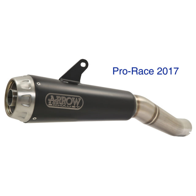 71776prn Arrow GSR 750 11-16/GSX-S 750 17-25 Homologated Pro Race Nichrom Dark Silencer With Link Pipe For Original And Arrow Collectors