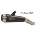 71776prn Arrow GSR 750 11-16/GSX-S 750 17-25 Homologated Pro Race Nichrom Dark Silencer With Link Pipe For Original And Arrow Collectors