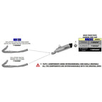 71805AKN Arrow Maxi Race-Tech Exhaust, Aluminum Dark for BMW R1200GS / Adventure (2013-) & R1250GS
