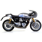 71851pri Arrow Triumph Thruxton 1200 / R 2017-current Triumph Thruxton/Speed Twin 1200/1200r Homolo. Nichrom Pro-Race Rh+Lh Silencers For Original Collectors 71851pri