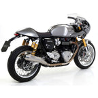 71851pri Arrow Triumph Thruxton 1200 / R 2017-current Triumph Thruxton/Speed Twin 1200/1200r Homolo. Nichrom Pro-Race Rh+Lh Silencers For Original Collectors 71851pri