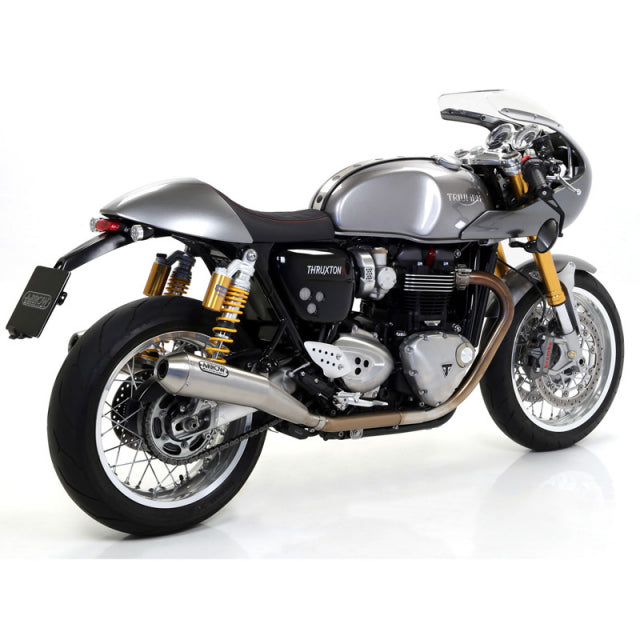 71851pri Arrow Triumph Thruxton 1200 / R 2017-current Triumph Thruxton/Speed Twin 1200/1200r Homolo. Nichrom Pro-Race Rh+Lh Silencers For Original Collectors 71851pri