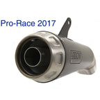 Arrow Pro-Race slip- on exhaust Exhaust, Nichrome Dark for Yamaha YZF-R3 /MT03 2017-2025 71831PRN