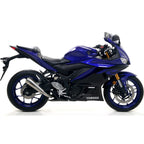 Arrow Pro-Race Slip-on Exhaust Nichrome with Steel Cap Yamaha YZF-R3 2019-2025 71894PRI