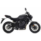 Arrow Thunder Slip-on Exhaust, Aluminum Dark w/ Carbon Cap Yamaha MT-07 2021-24 71930AKN