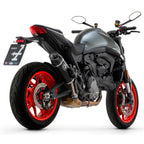 Arrow Ducati Monster 937 '21/22 Homologated Aluminum Dark Indy Race Silencer With Welded Link Pipe 71939akn
