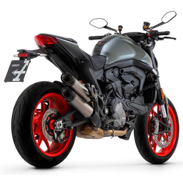 71939PR Arrow Round-Sil Slip-on Exhausts, Titanium for Ducati Monster 937 2021-2024