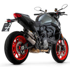 71939PRN Arrow Round-Sil Slip-on Exhausts, Titanium Dark for Ducati Monster 937 2021-2024