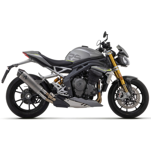 71955PK Arrow Exhaust Race-Tech Slip-on Exhaust, Titanium for Triumph Speed Triple 1200 RS 21-24