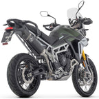 72006VAN Arrow Veloce RACING Slip-on Exhaust, Aluminum Dark for Triumph Tiger 900 24-25
