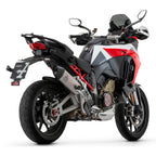 72501vl Arrow Ducati Multistrada V4 1100 21-24 Veloce Titanium Exhaust With Carby End Cap