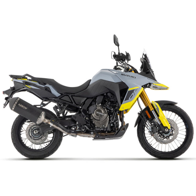 72511SKN Arrow Sonora Slip-on Exhaust, Titanium Dark for Suzuki V-Strom 800DE 2023-2025
