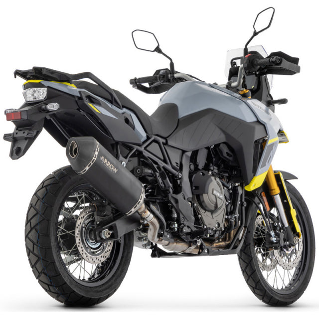 72511SKN Arrow Sonora Slip-on Exhaust, Titanium Dark for Suzuki V-Strom 800DE 2023-2025