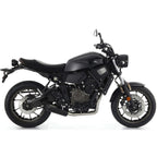 74509rbn Arrow Yamaha Xsr 700 21-24 Homologated Nichrom Dark Rebel Silencer With Aluminum Dark Endcap