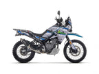 72655AON + 71786MI+ 11005MI Arrow Full system with Indy Race EVO aluminium "Dark" silencer with steel end cap CF Moto 450 MT 2024-2025