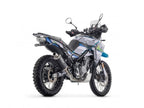 72655AON + 71786MI+ 11005MI Arrow Full system with Indy Race EVO aluminium "Dark" silencer with steel end cap CF Moto 450 MT 2024-2025