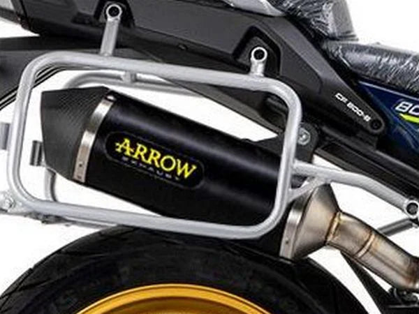 Arrow Cf Moto 800mt 800 MT Sport / Touring ’23/24 Homologated Aluminum Dark Race Tech Silencer With Welded Link Pipe 71943akn