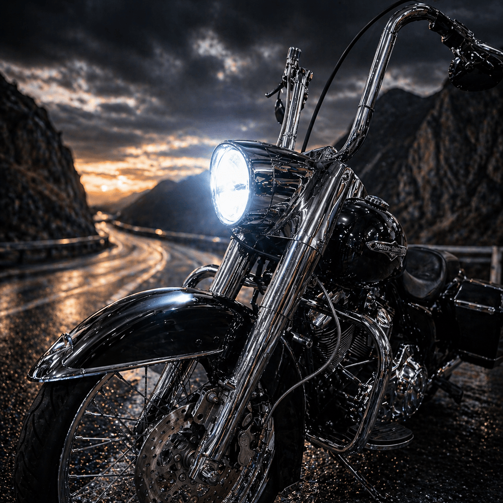 Eagle Lights 7" Complex Reflector LED Headlight for Harley-Davidson® and Indian® Motorcycles