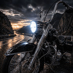 Eagle Lights 7" Complex Reflector LED Headlight for Harley-Davidson® and Indian® Motorcycles