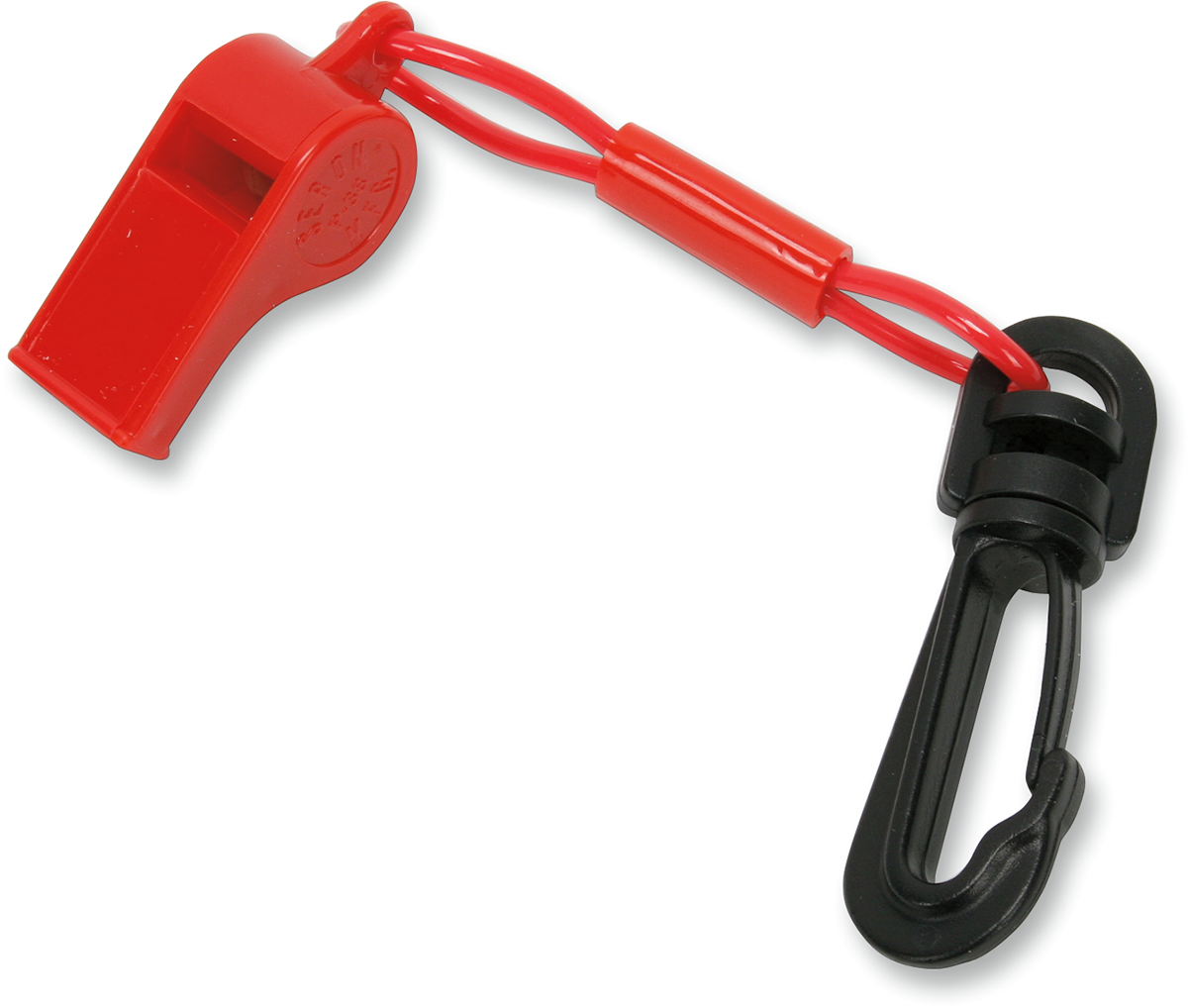 ATLANTIS Whistle with Clip - Red A2701-C
