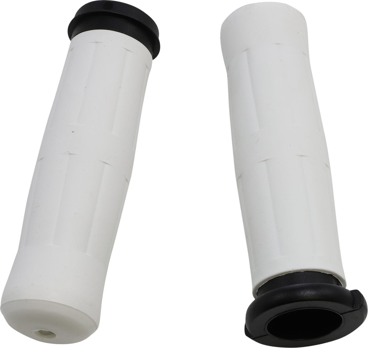 AVON GRIPS Old School Rubber Grips - Throttle-By-Wire / White 0630-2799