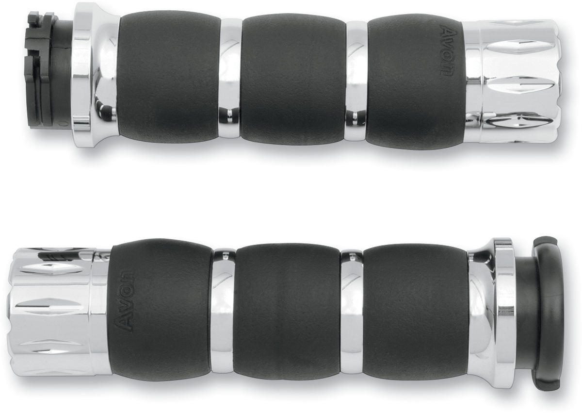 AVON GRIPS Rival Velvet Air Grips - Chrome 0630-1202