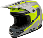 FLY Racing Kinetic Sync Helmet (2027) - Grey / Hi-Viz - View 18