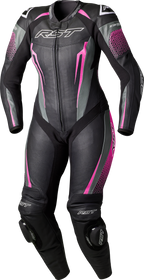RST Tractech Evo 5 CE Women's Leather Suit - Black / Pink - View 1