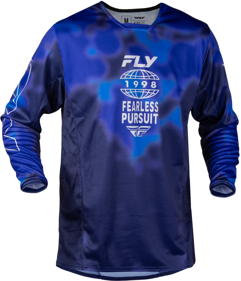 FLY Racing Kinetic Blur Jersey (2027) - Blue / Navy - front