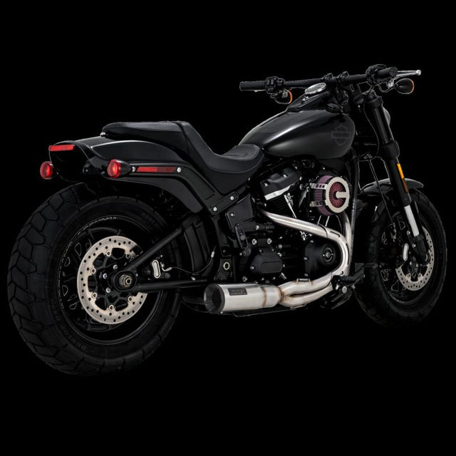 Vance & Hines 2-into-1 Hi-Output Short Exhaust System - Stainless Steel - Brushed