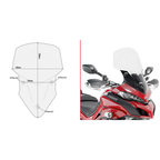 GIVI D7406ST Specific Screen for Ducati Multistrada 1200, Ducati Multistrada 1260, and Ducati Multistrada 950