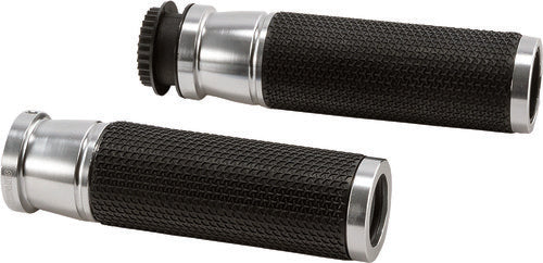 Puig 6326P Hi-Tech Accent Grips Silver