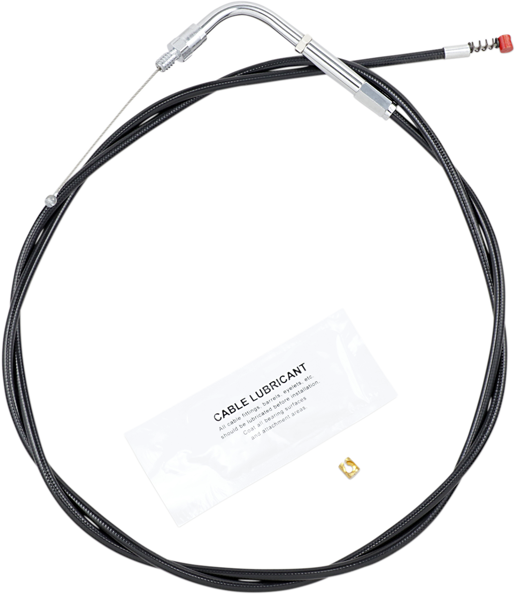 BARNETT Black Vinyl Idle Cable - +6" Size / 50" Length DS-223916