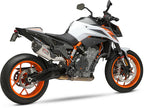 Yoshimura 890 Duke R 20-21 / 790 Duke 19-20 AT2 Stainless Slip-On Exhaust, w/ Stainless Muffler