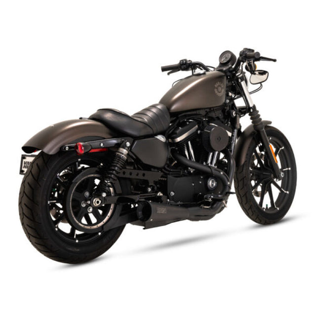 Vance & Hines 2-into-1 Upsweep Exhaust System - Black - Stainless Steel
