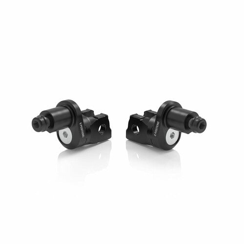 Rizoma Footpeg Mount Kit - Eccesntric Rider Adjust Black Pair - PE814B