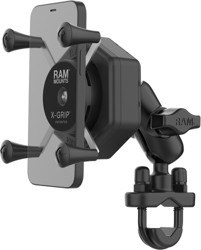 RAM Mounts RAM-B-149Z-A-UN7-462 X-Grip Vibe-Safe Phone Mount with U-Bolt Base Short