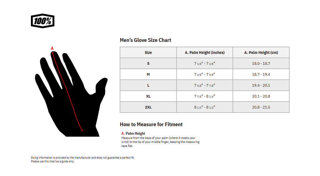 100% Gloves Sling MX