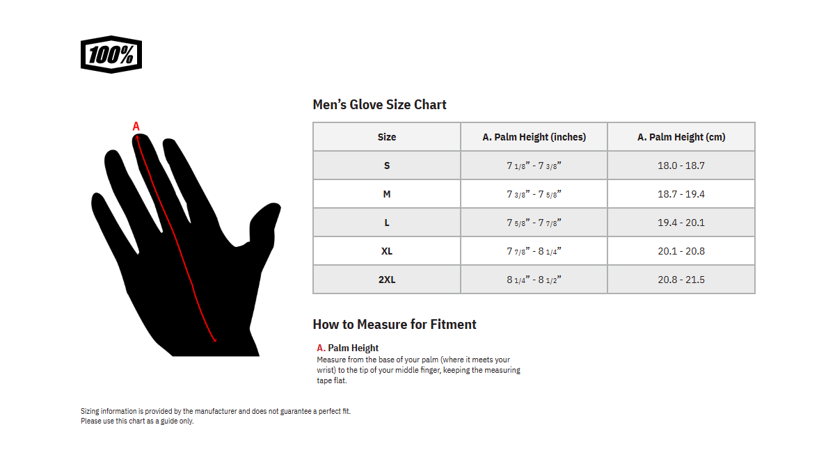 100% Gloves Sling MX