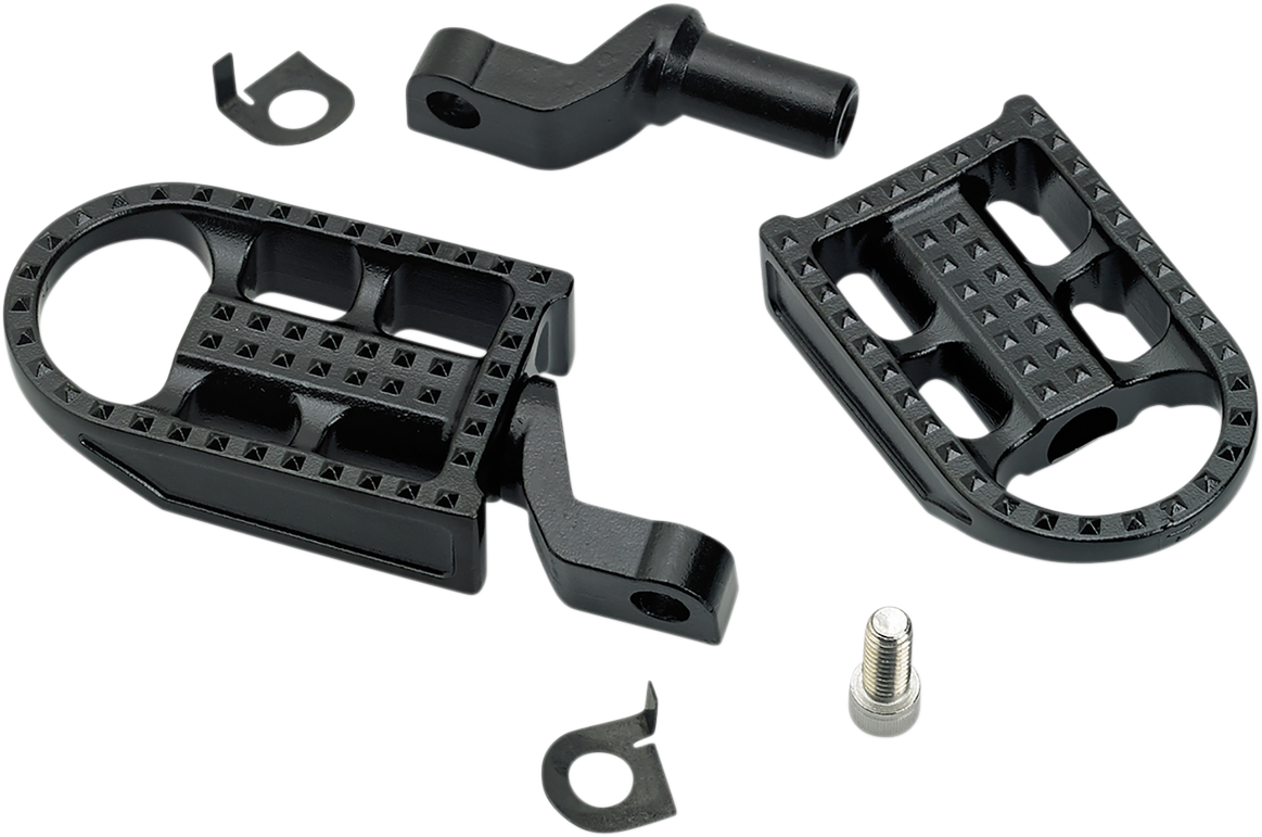 BILTWELL Mushman Foot Pegs - Step / Black Electroplated 1620-1854