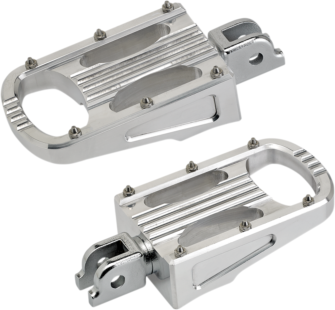 BILTWELL Punisher Foot Pegs - Polished / Softail 1620-1948