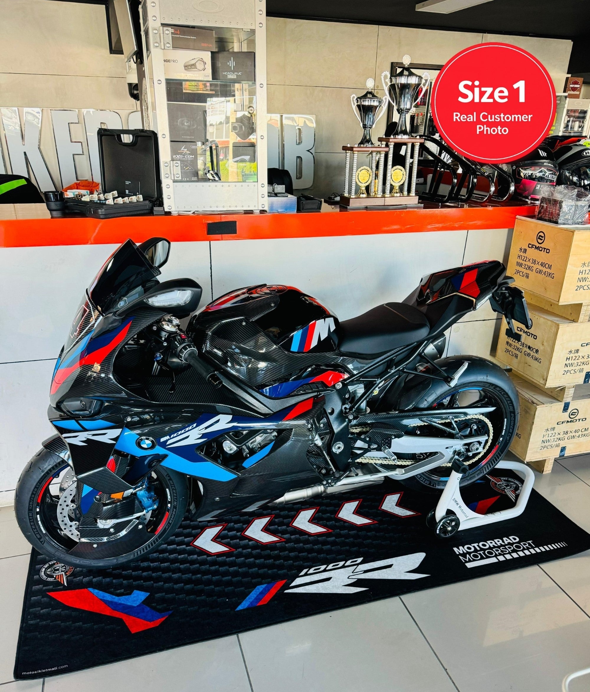 MPM Motorcycle Mat for BMW M1000RR - MM7161