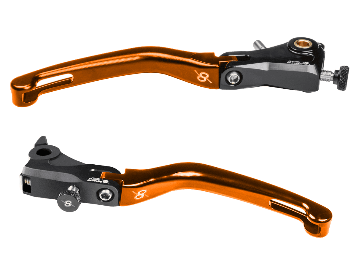 Bonamici KTM 1390 Super Duke R Brake & Clutch Levers (Black/Orange)