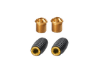 Bonamici Rearset Colored Toe Pegs & Footpeg Caps (Gold)