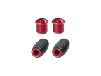 Bonamici Rearset Colored Toe Pegs & Footpeg Caps (Red)