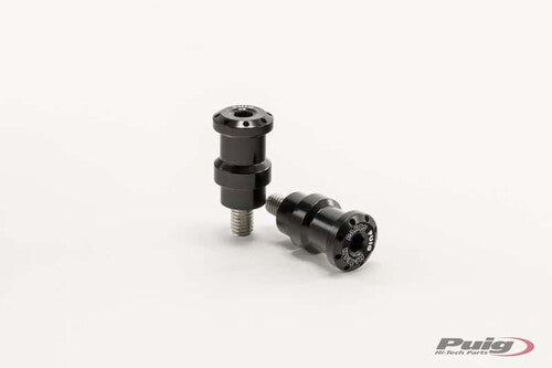 Puig 5923N Hi-Tech Swingarm Spools 8mm Black 2-Pack